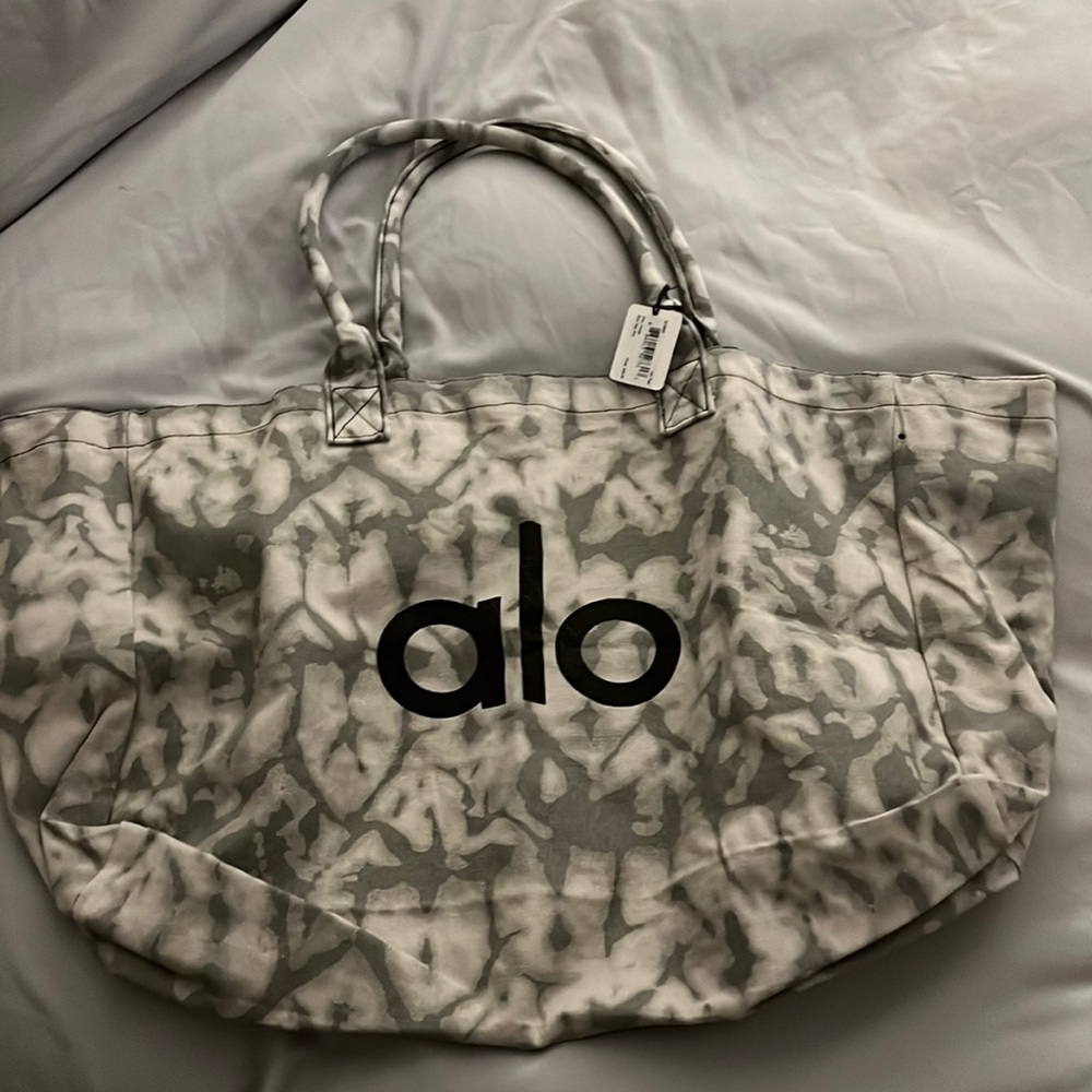 Alo large canvas tote bag NWT